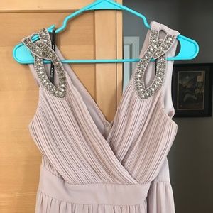 TFNC WEDDING Wrap Front Maxi Dress w/Embelishment